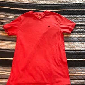 Orange/Red Calvin Klein t-shirt.
